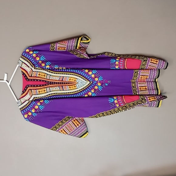 Big Mama Dashiki Top w Front Pockets - Picture 2 of 6